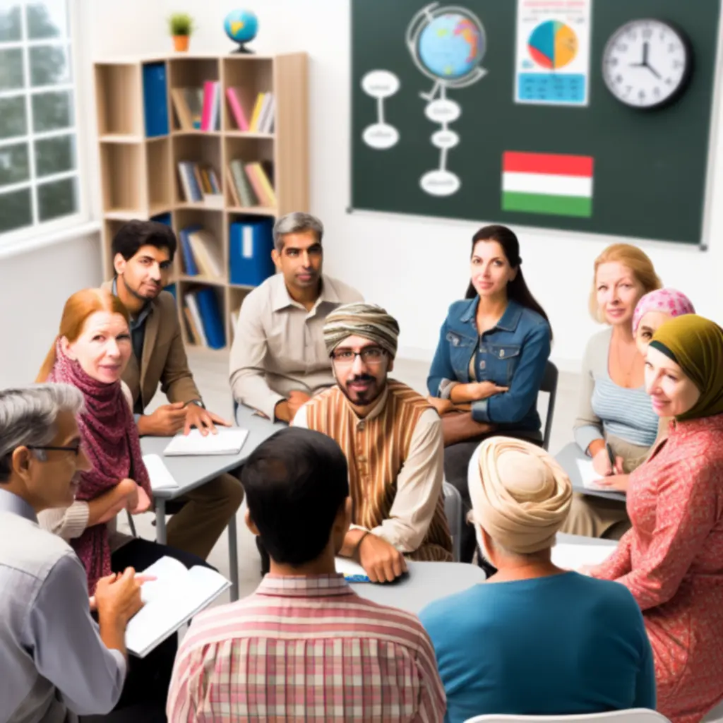 Diákok angol beszédgyakorlaton magyar nyelvű támogatással