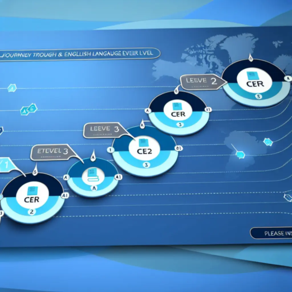 Infografika, amely a Learn English Huub angol nyelvi szintjeinek (A1–C2) egymásra épülését mutatja